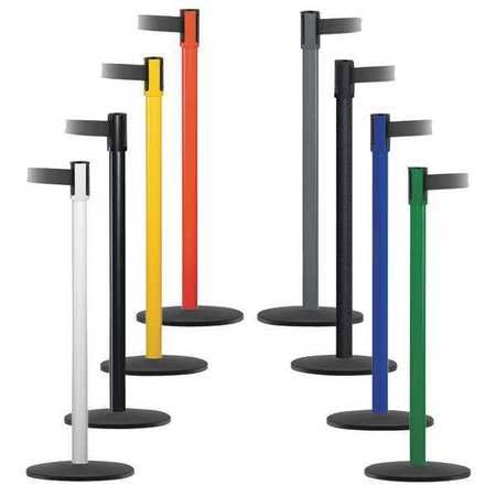 Blue Barrier Post with Belt, 7-1/2 ft. L A6257