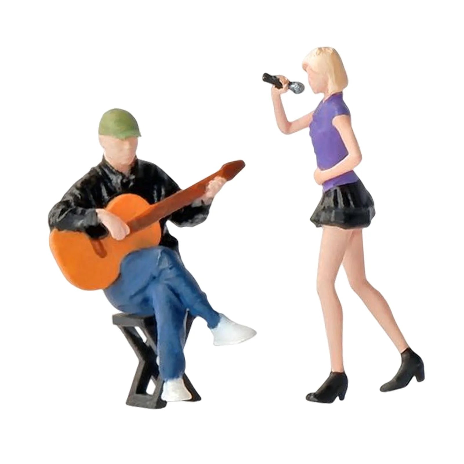 1:64 Mini Guitarist and Singer Model Figures for Dollhouse W345051