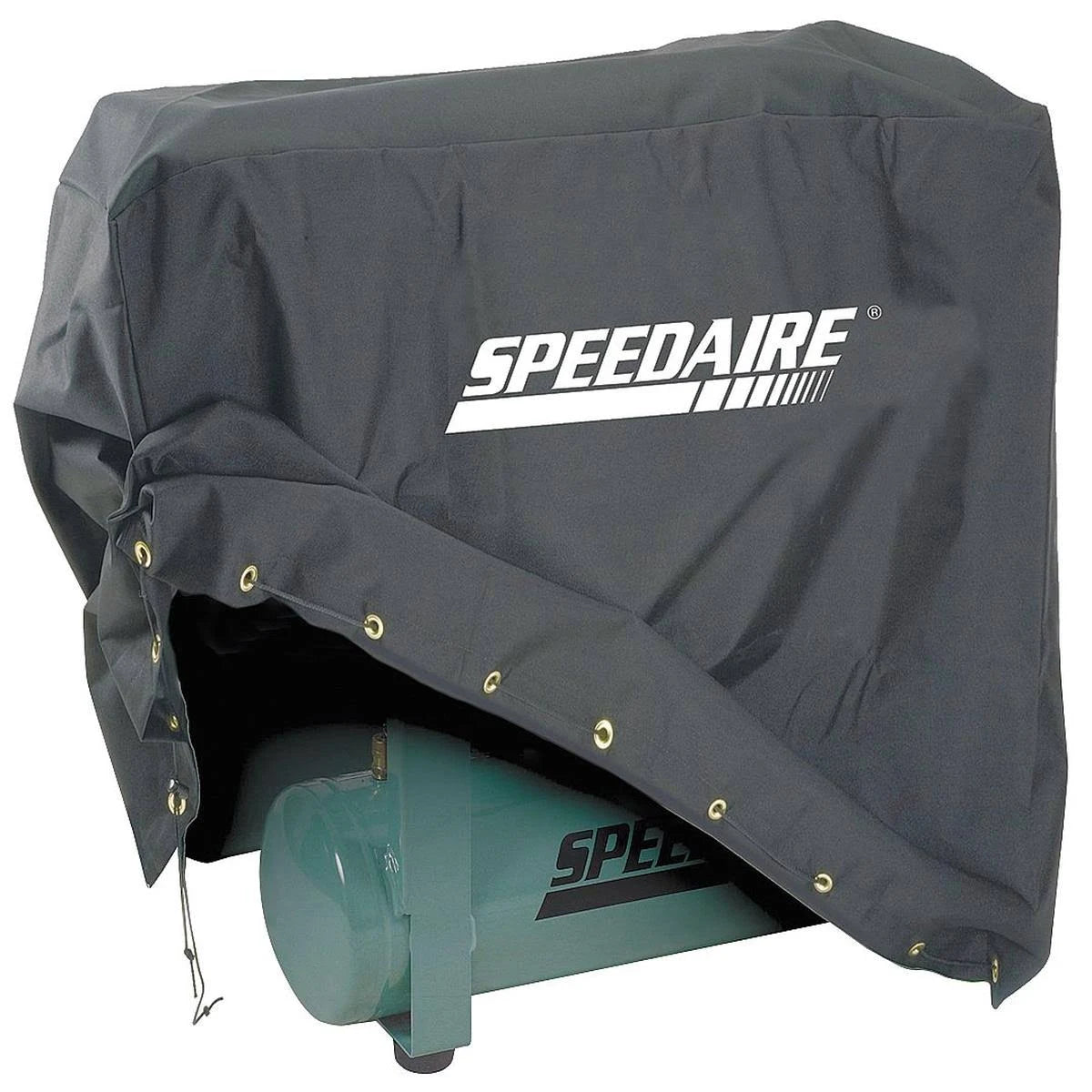 Black Vinyl Backed Polyester Air Compressor Cover V992