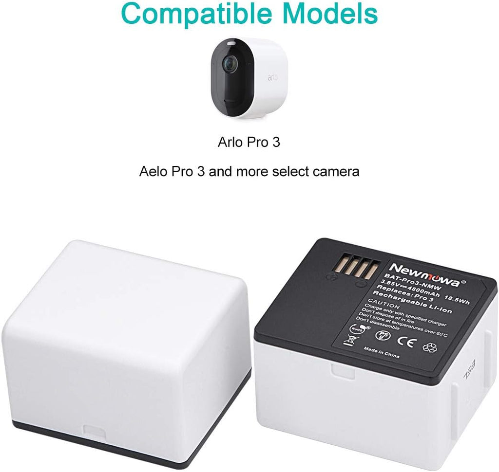 Replacement Battery and Dual USB Charger Kit for Arlo Ultra and Arlo Pro 3 V2645