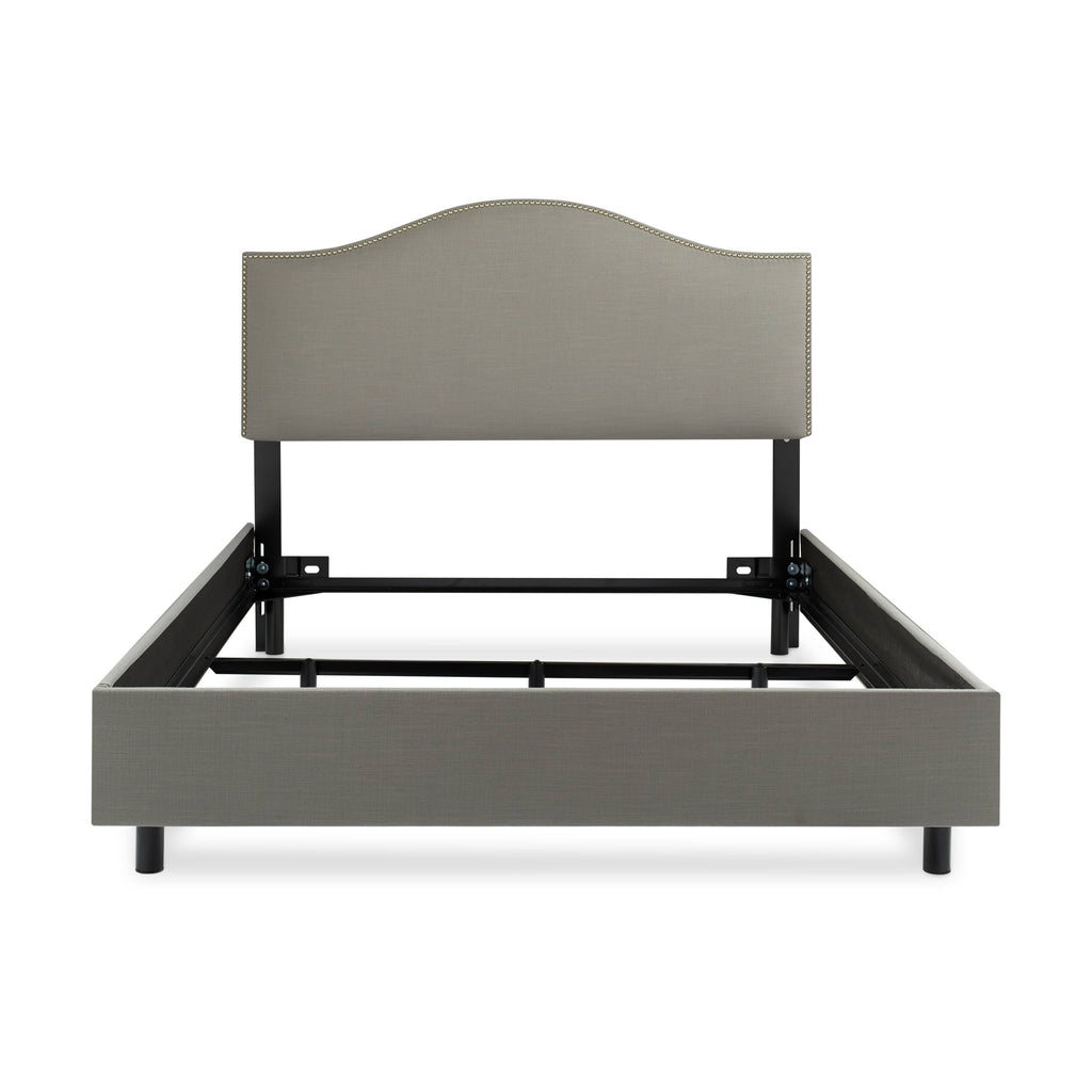 Linen Grey Nail Button Bed K827799