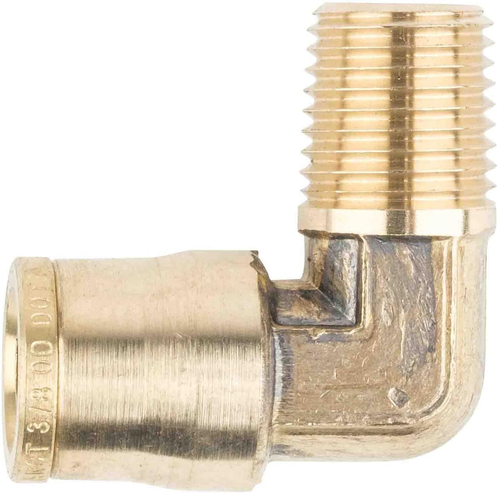 21 Pieces Brass Push to Connect Air Brake Line Fittings Connector Kit with Air Brake Line Cutter L26863