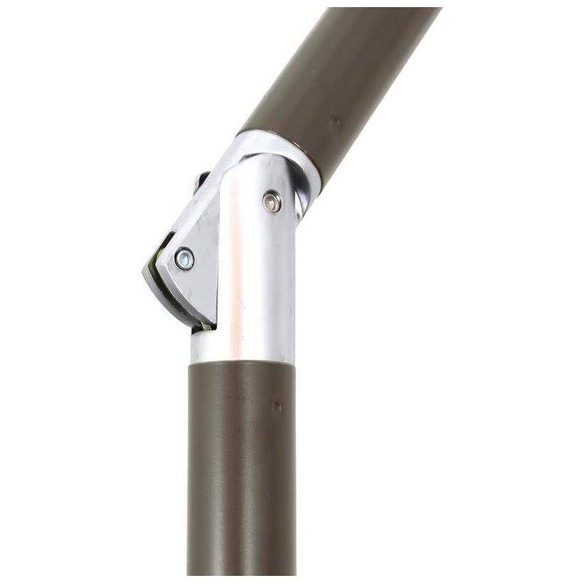 Bronze Aluminum Pole Patio Umbrella with Push Button Tilt Crank Lift S3257