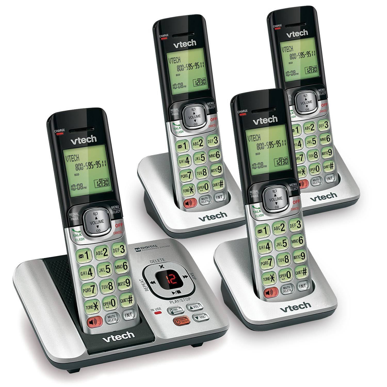 DECT 6.0 Phone Answering System with Caller ID, 4 Handsets F541