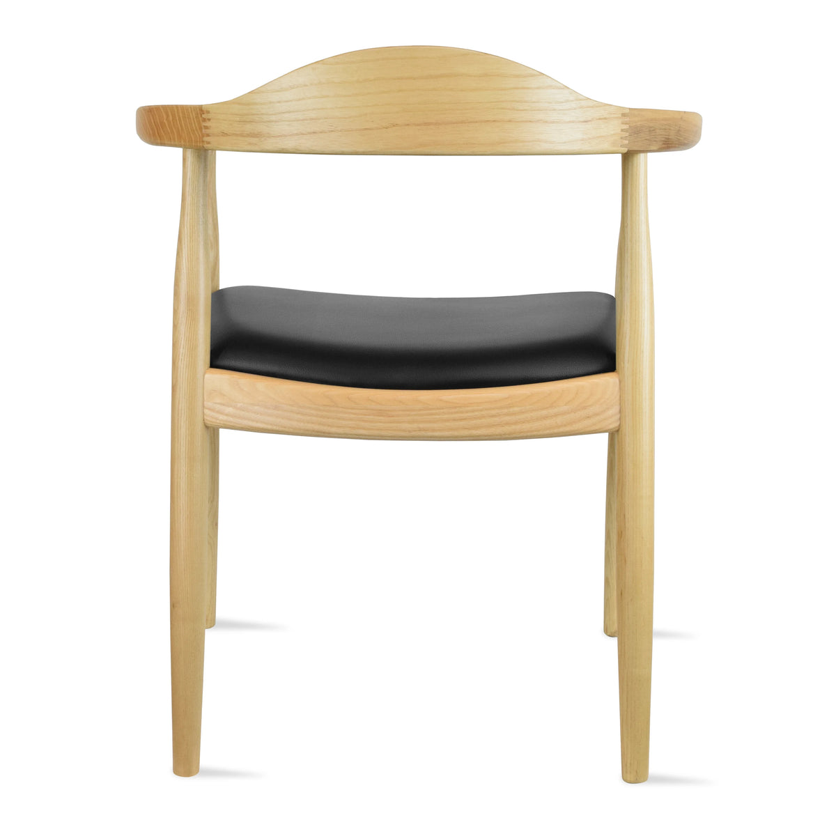Solid Wood Farmhouse Dining Chair with PU Leather Cushion Seat Y68437