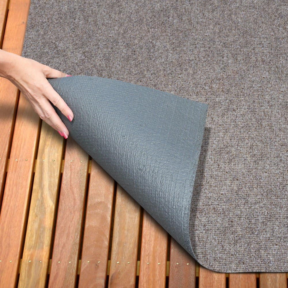 Indoor Outdoor Carpet with Rubber Marine Backing - Brown - 6 Feet x 30 Feet B75452