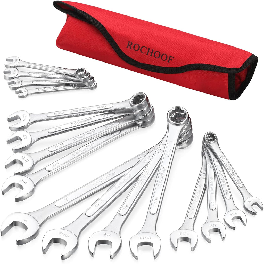 5-Piece Metric Combination Wrench Set with Rolling Pouch K311355