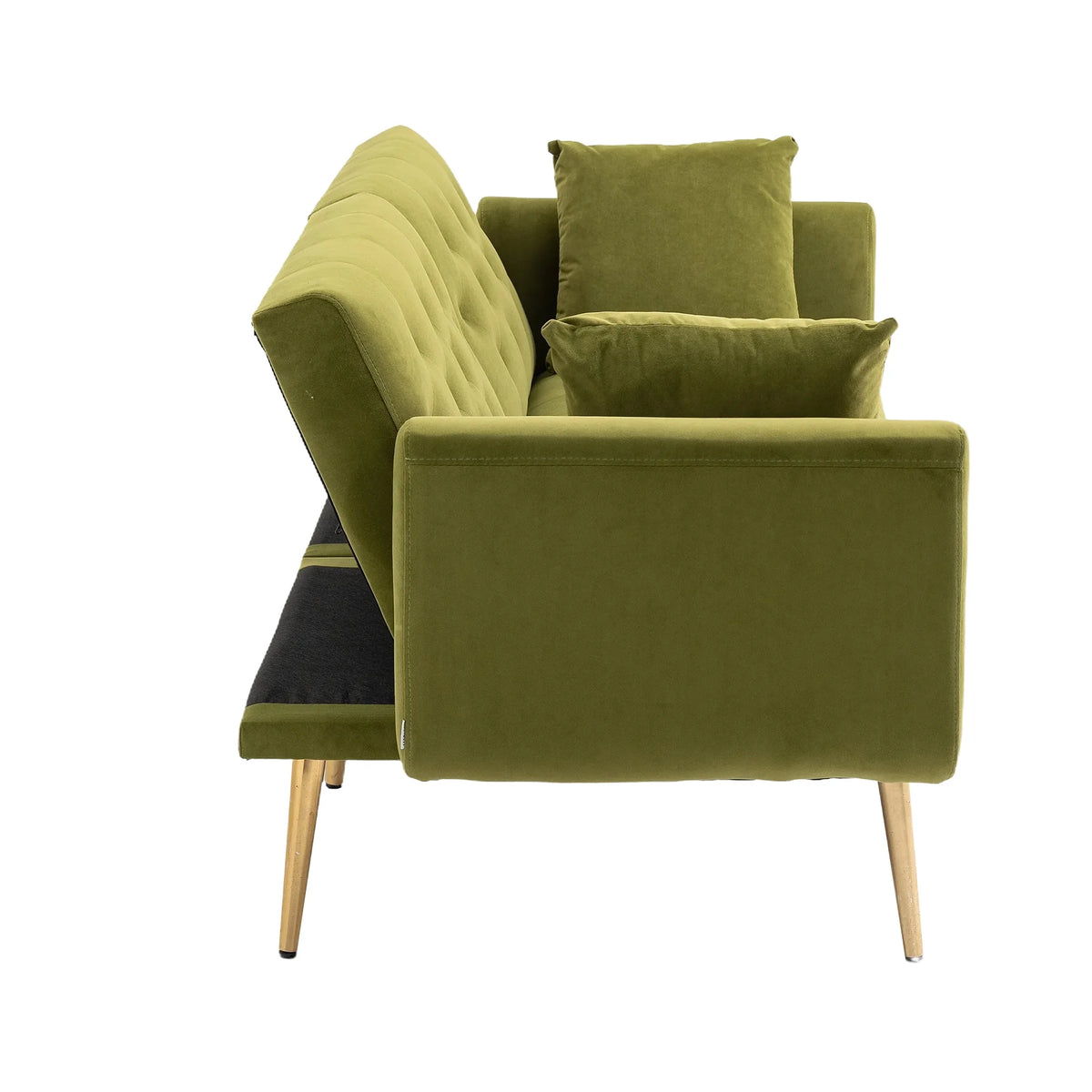 Velvet Sofa with Metal Feet L66555