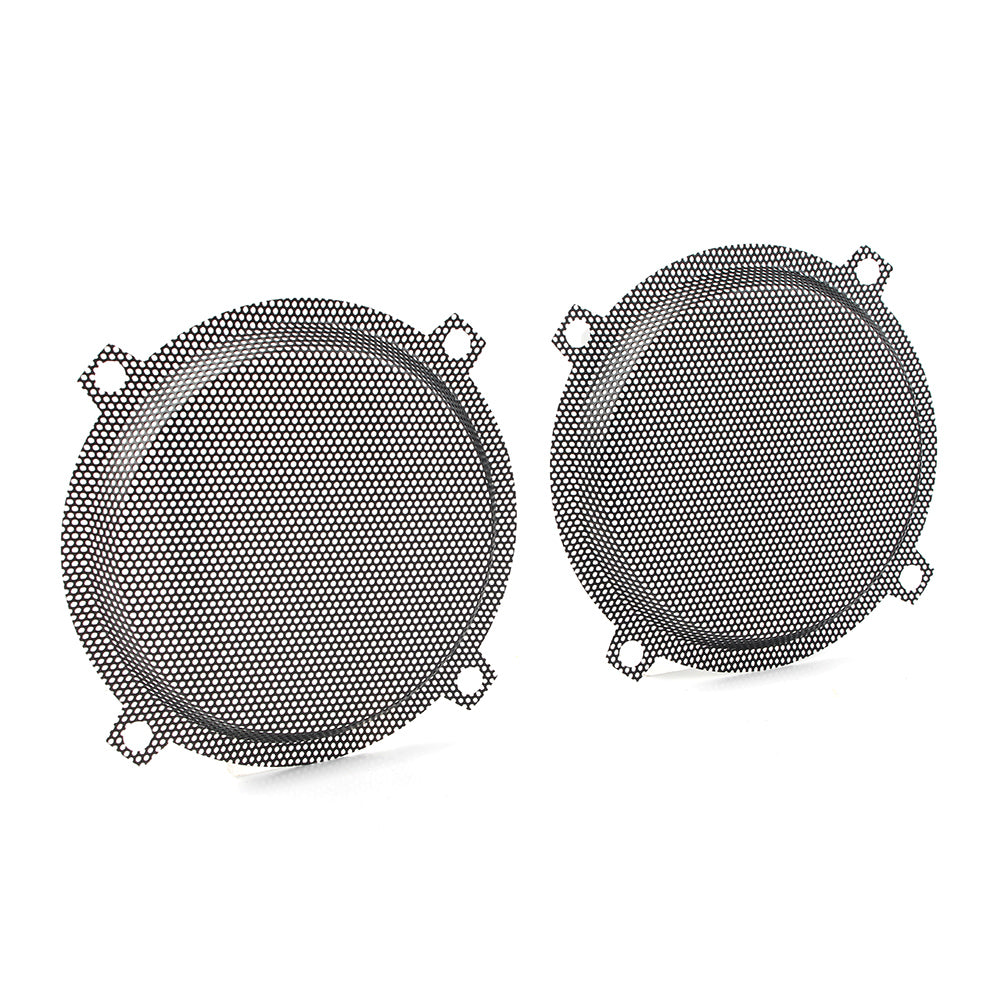 Black Motorbike Wired Punched Steel Mesh Speaker Grilles Cover for Harley Davidson Electra Glide 5.25" Speaker FLHTCU 1996-2013 E499