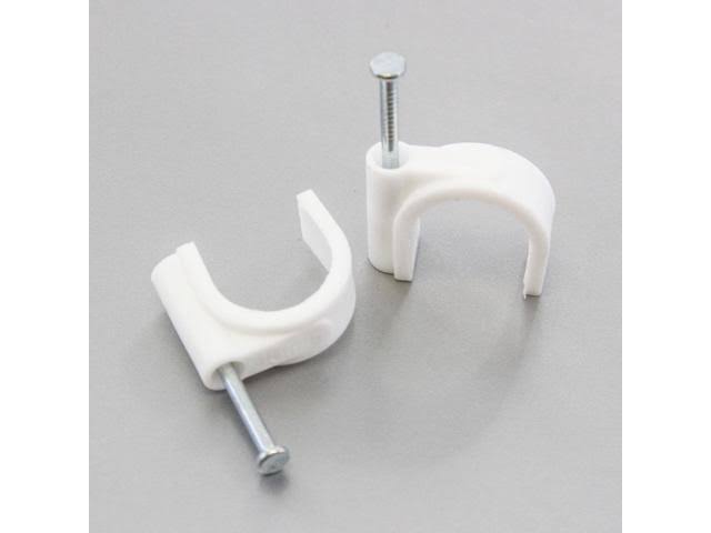 2500 Round 18 mm Cable Wire Clips Y62455