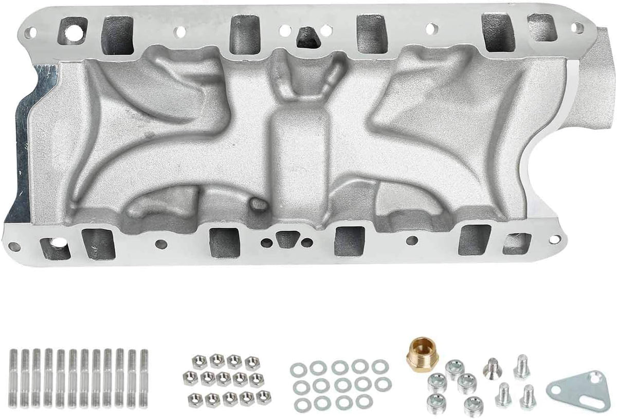 Aluminum Dual Plane Intake Manifold for SBF 260 289 302 Small Block I3865