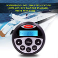Marine Stereo and Speaker Package with Bluetooth MP3 USB AM FM Radio and 4 Inch Black Speakers J527