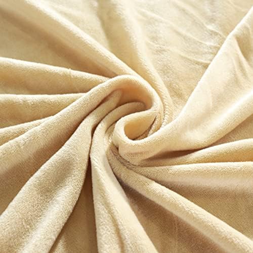 Beige 2 Seater Stretch Velvet Sofa Slipcover with Non Slip Elastic Straps A4961