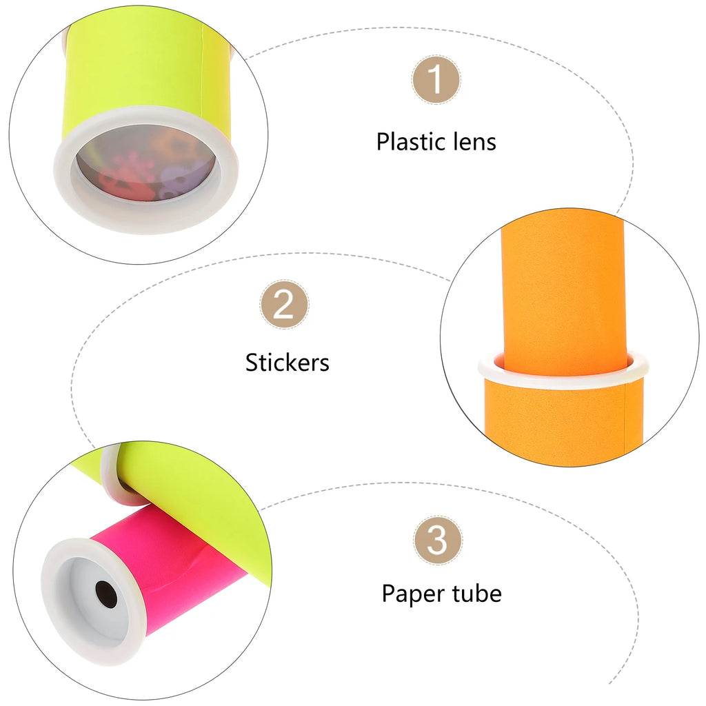 3 Sets DIY Kaleidoscope Toy Making Materials Handmade Kits K796737
