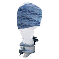 Blue Digital Camo Outboard Motor Cover L1506