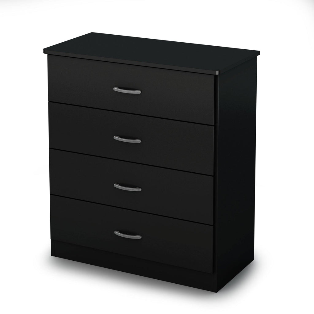Pure Black 4 Drawer Chest I2489