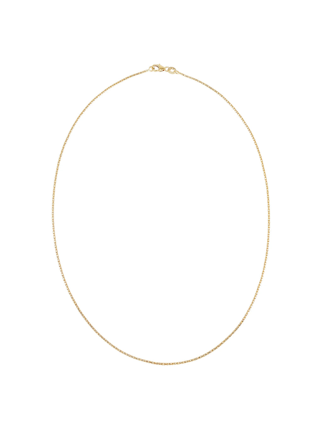 14kt Yellow Gold Bird Cage Chain Necklace, 18" A235