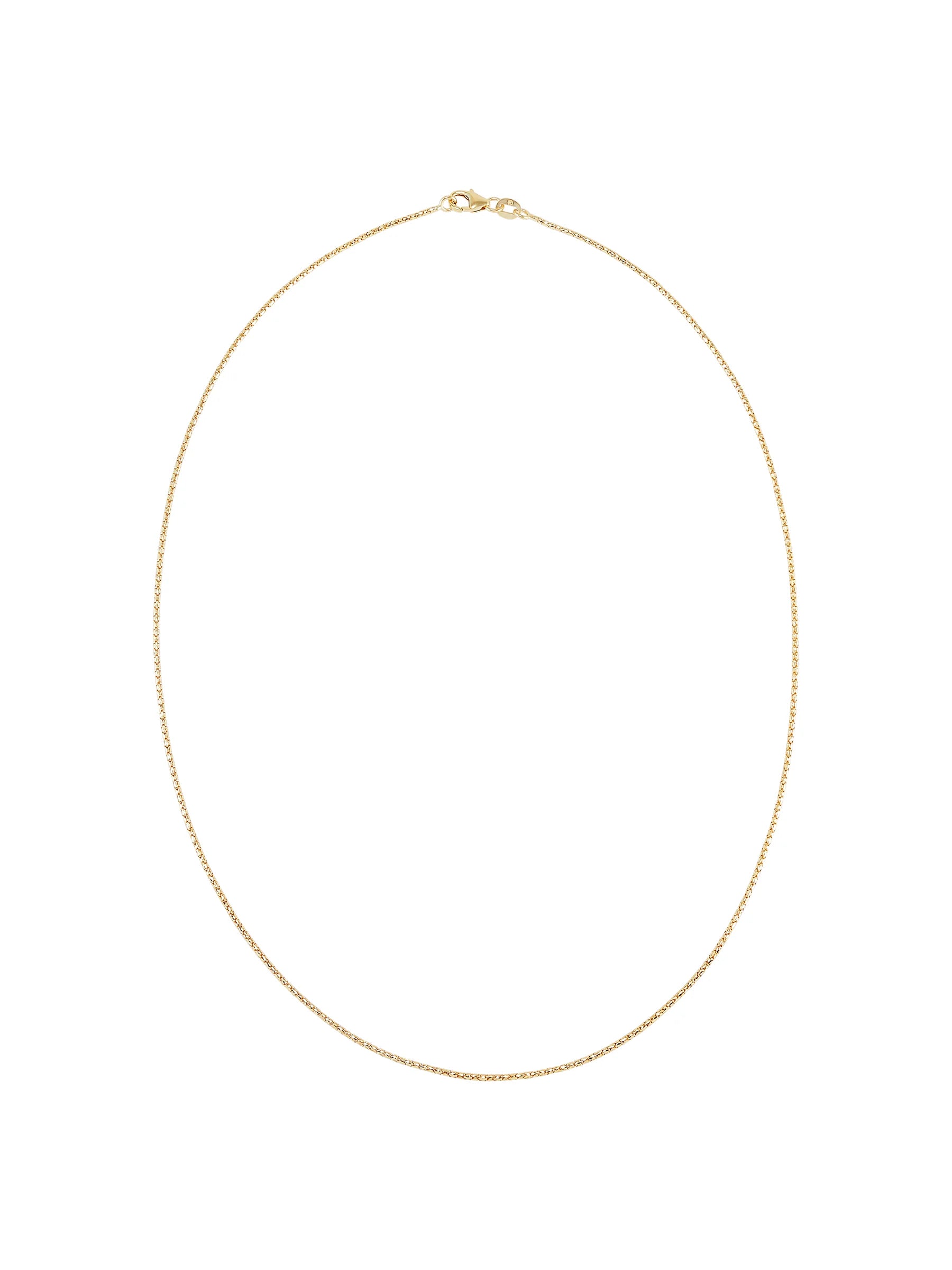 14kt Yellow Gold Bird Cage Chain Necklace, 18" A235