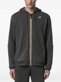 K-Way logo-print zip-up hoodie