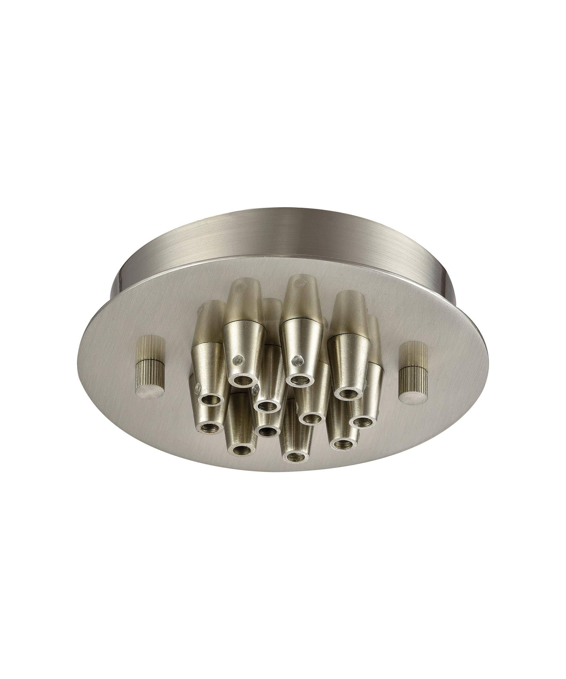 12 Light Small Round Canopy in Satin Nickel C3929