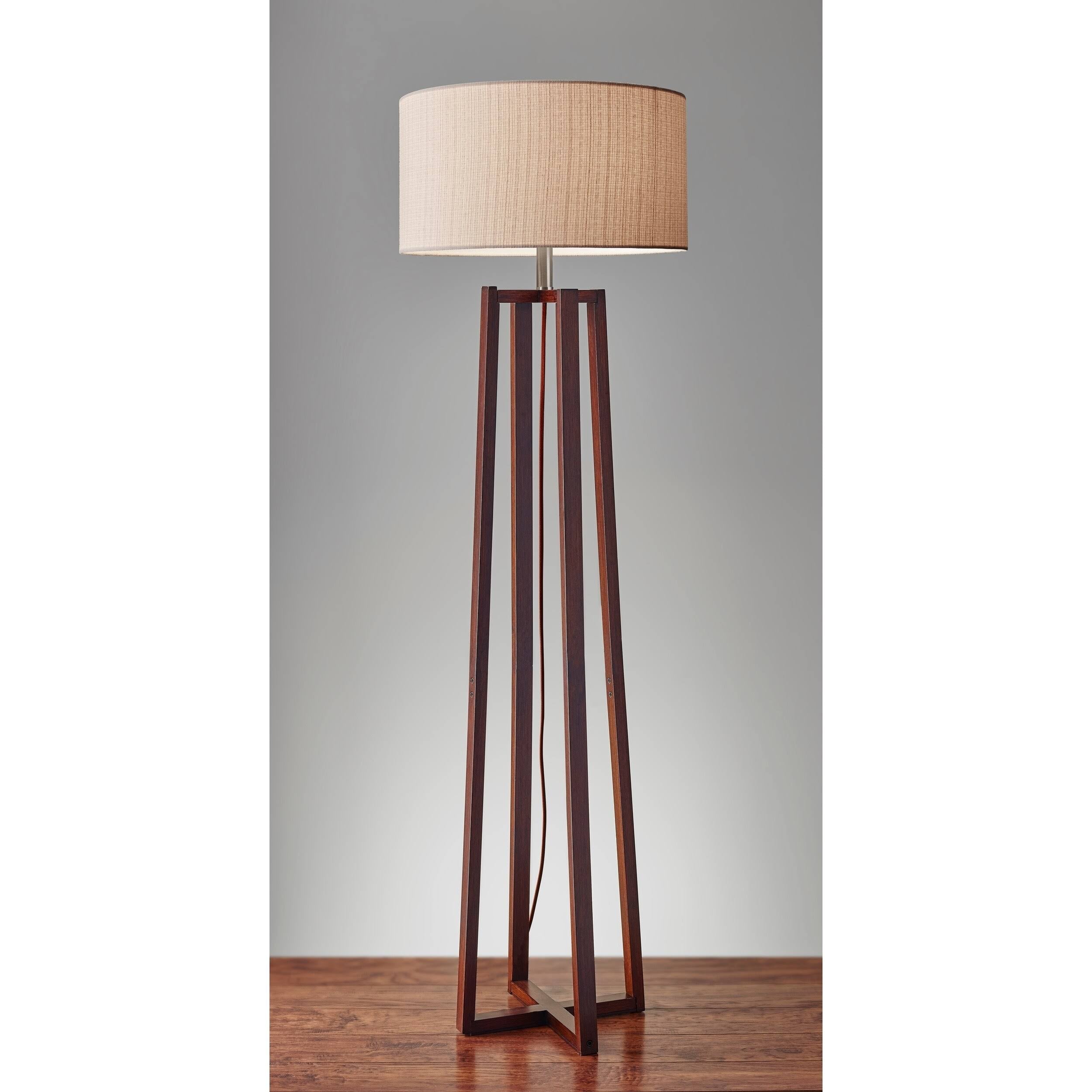 Walnut Floor Lamp Q8249