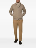 Boggi Milano full-zip sweatshirt in scuba cotton blend mélange
