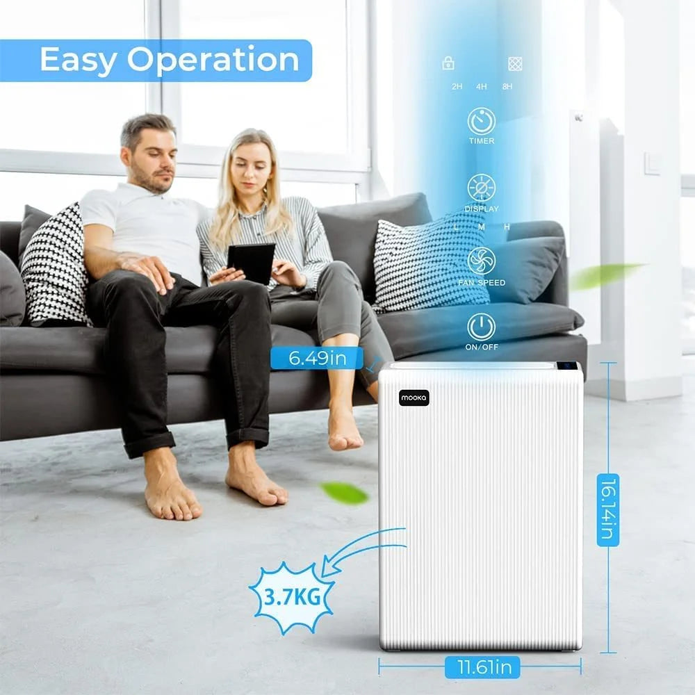 H13 HEPA Air Filter for Home Large Room up to 969ft² C207