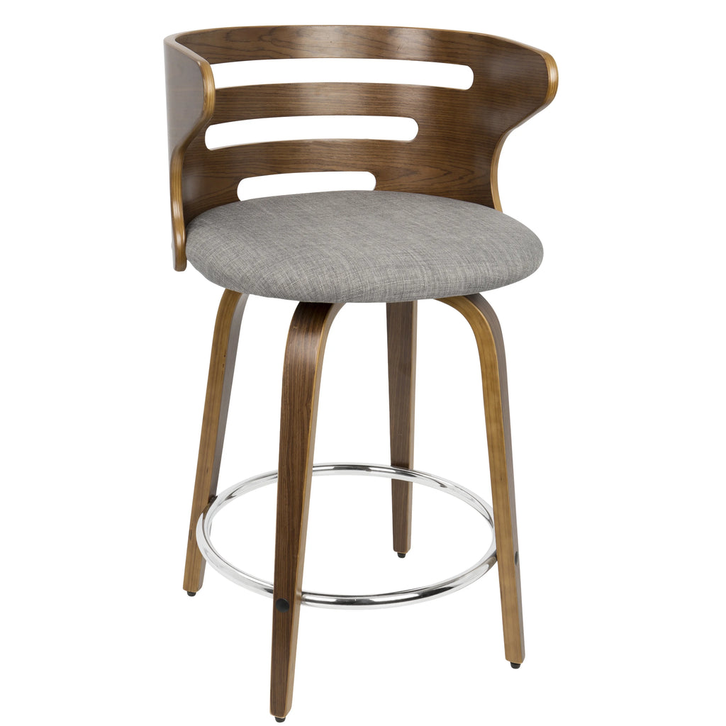 Mid-Century Modern Swivel Counter Stools - Set of 2 F450192