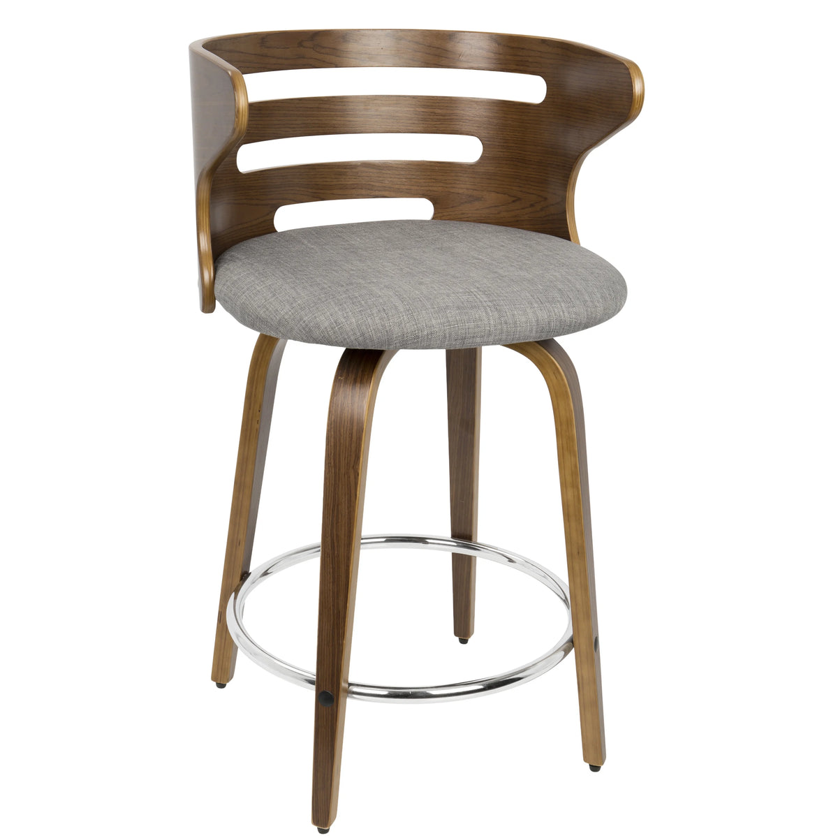 Mid-Century Modern Swivel Counter Stools - Set of 2 F450192