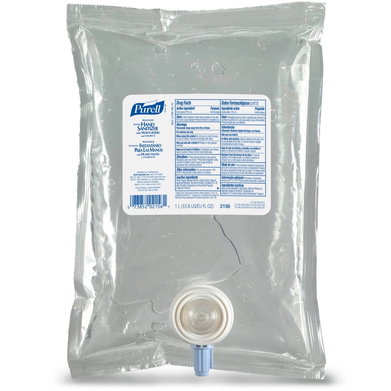 8 pk. 1000ml Hand Sanitizer Refill P2027
