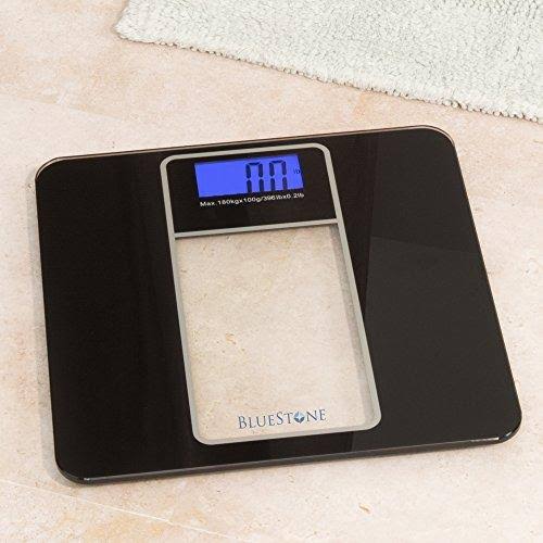Black Digital Body Fat Scale with Large LCD Display M347