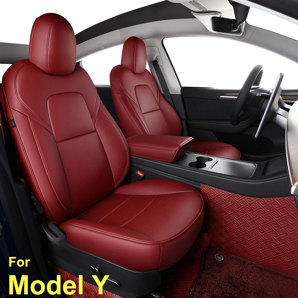 Synthetic Leather Car Seat Cushion Protector (Grey Y) S758