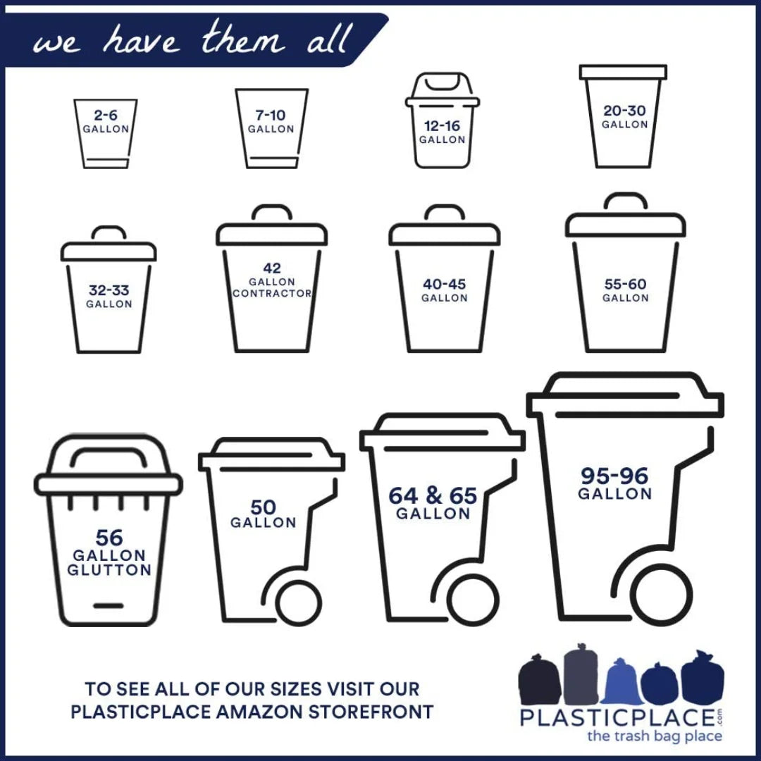 8 Gallon White Drawstring Trash Bags, 0.7 Mil, 22" x 22", 200 Count C5727