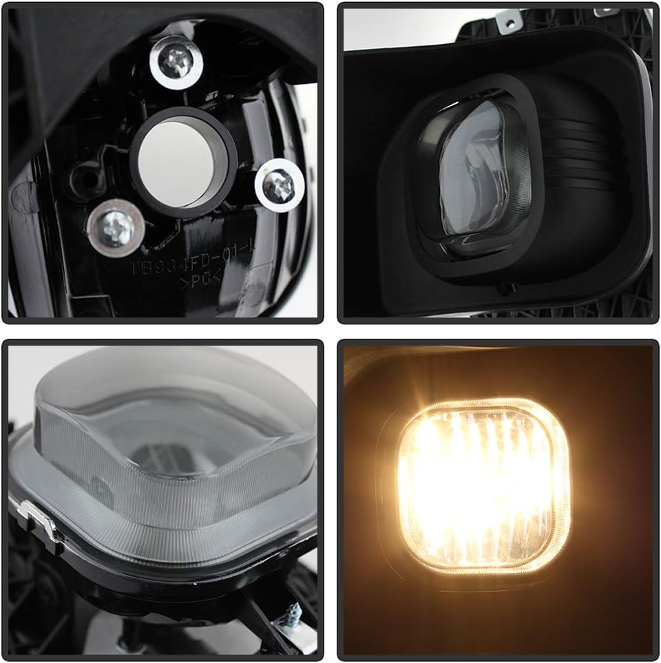 Smoked Bumper Driving Lamps Fog Lights Assembly E37840