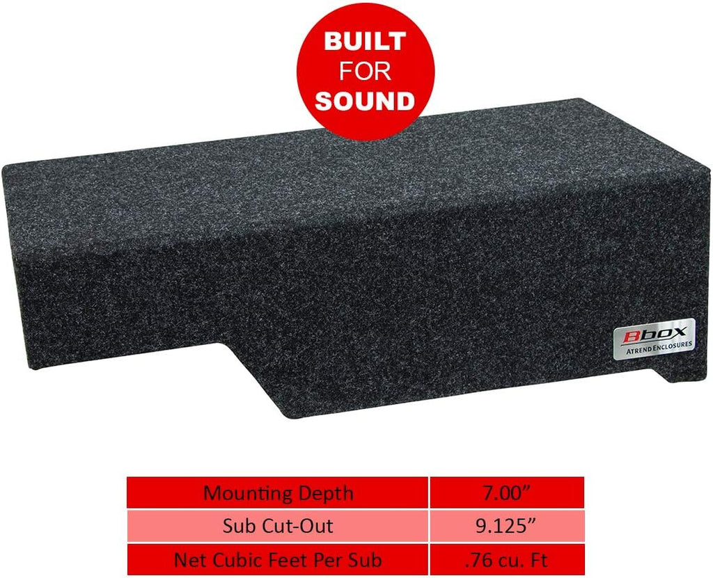 Charcoal Carpeted Truck Subwoofer Enclosure J201374