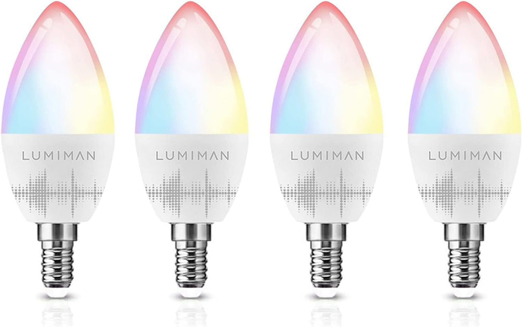 Smart Candelabra Bulb LED RGBCW E12 WiFi 6 Pack O52644