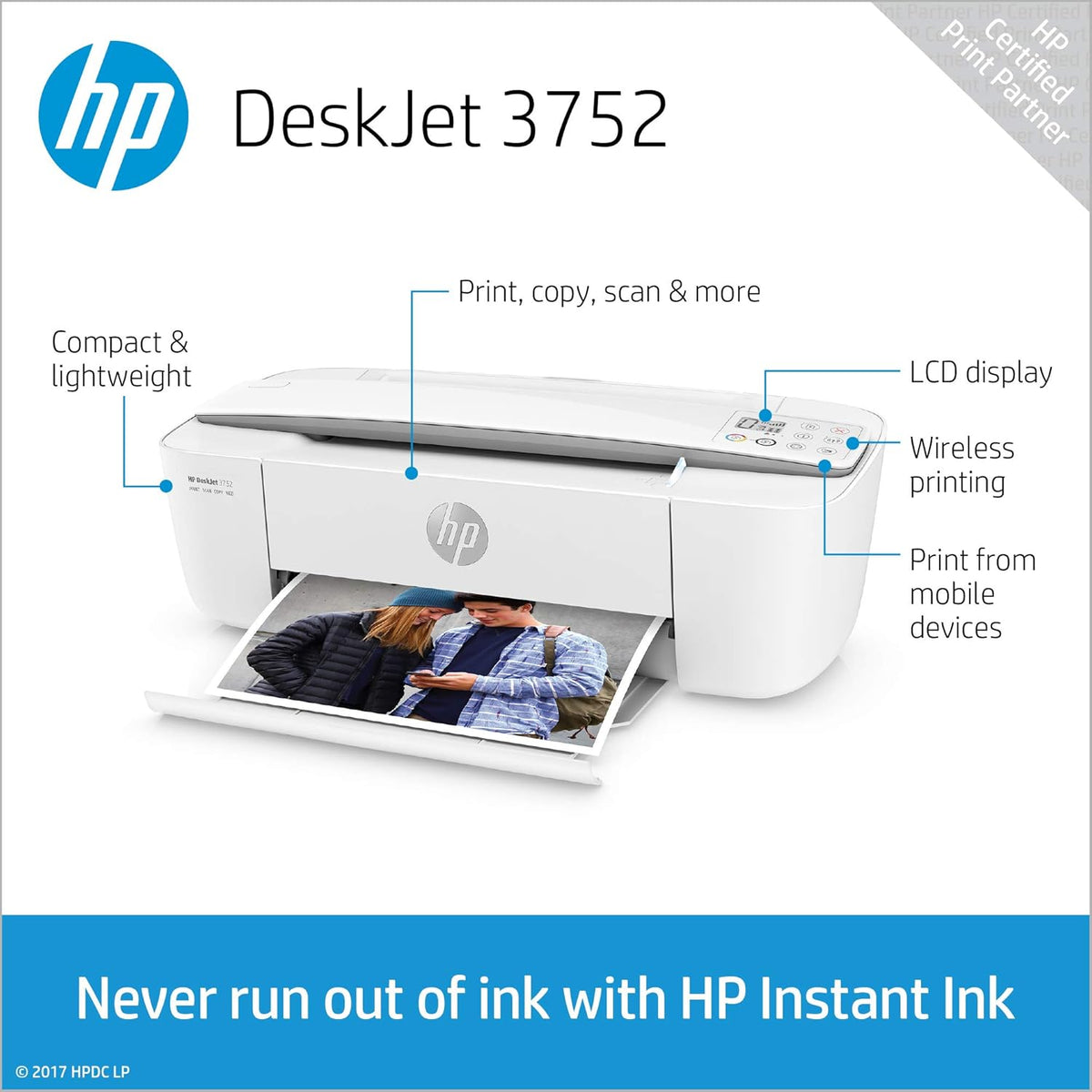 Compact Color Inkjet Printer with Scan and Copy V761