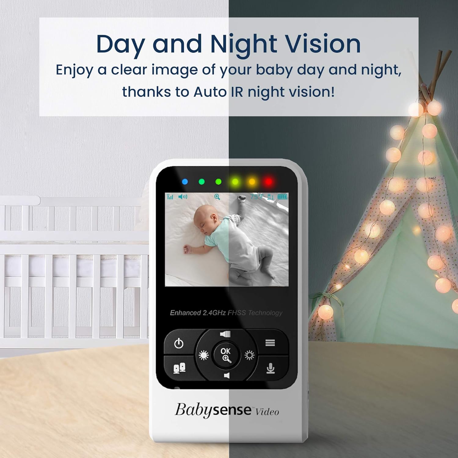 Video Baby Monitor with Camera and Infrared Night Vision E25755