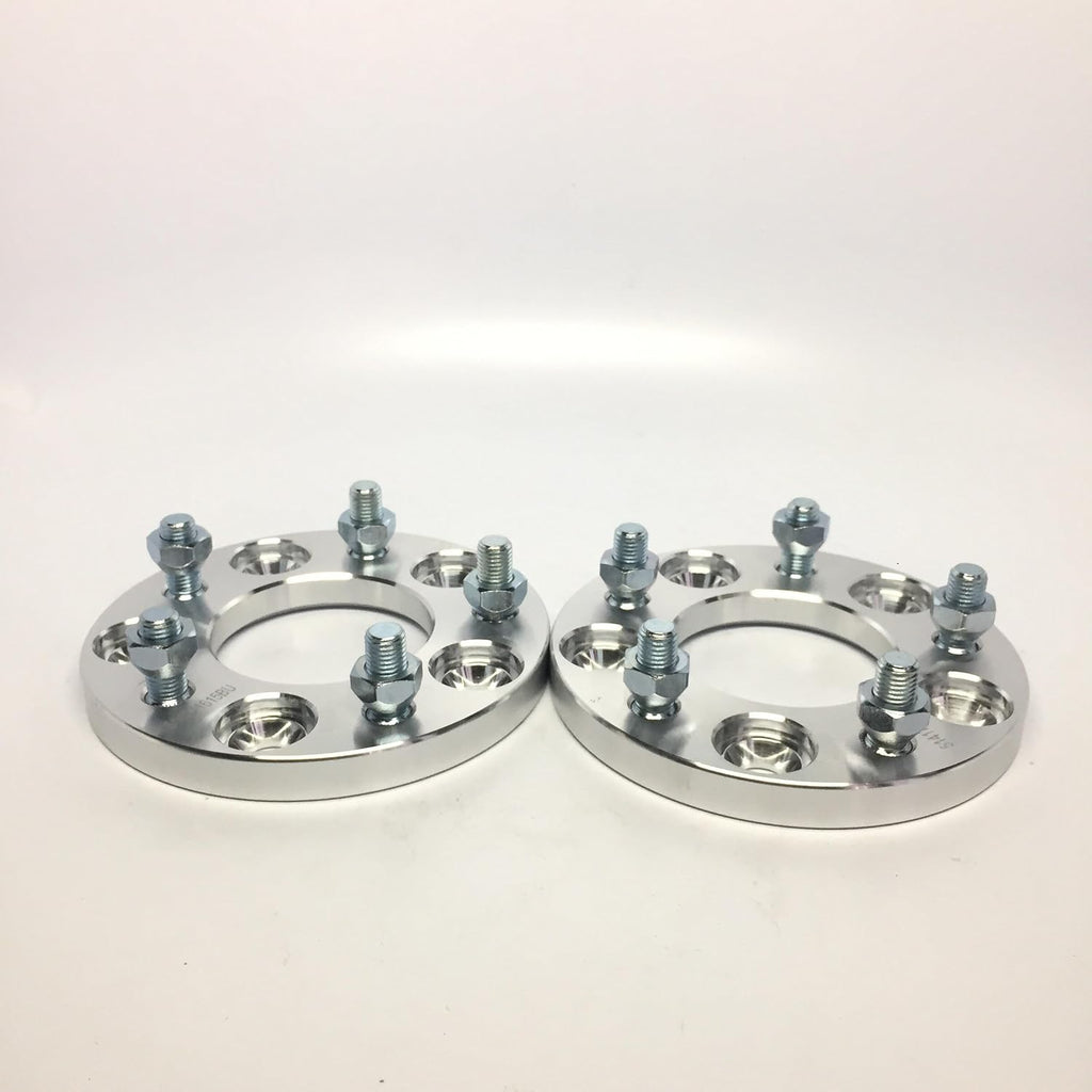 2 Pieces 15mm Wheel Adapters 5x100 Hub to 5x114.3 12x1.5 Studs 67.1mm Center Bore J508