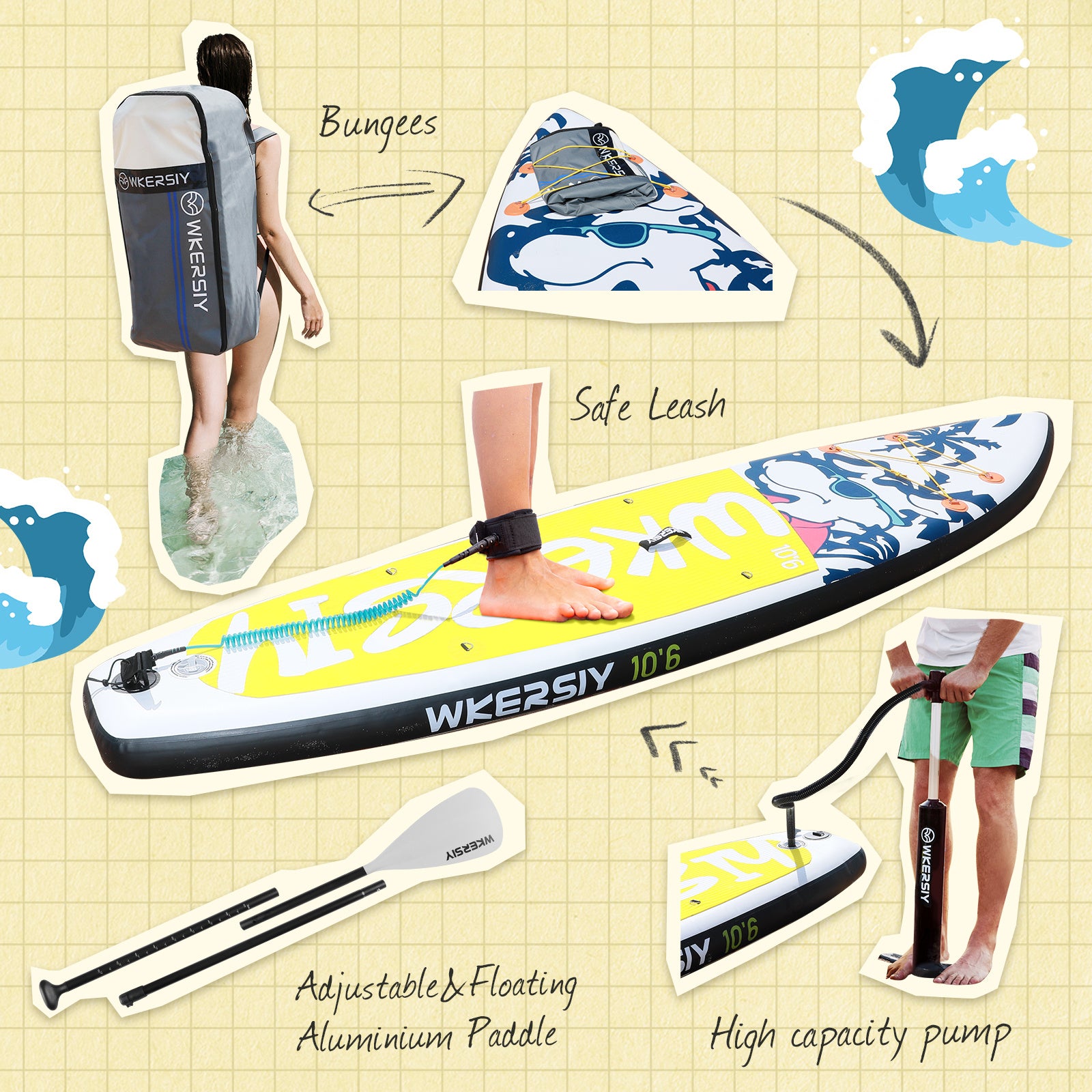 Paddle Board Set 88*41*21cm R851866