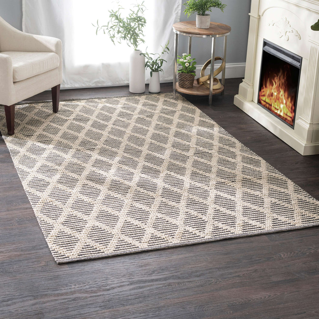 Textured Handwoven Cotton Rug Runner X56536