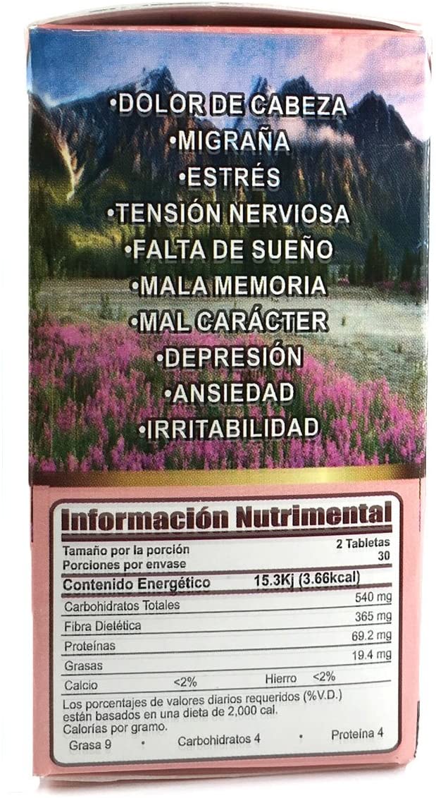 2 Cajas Me Vale Madre 60 Caps. Each Box Headache Migraine & Stress A412