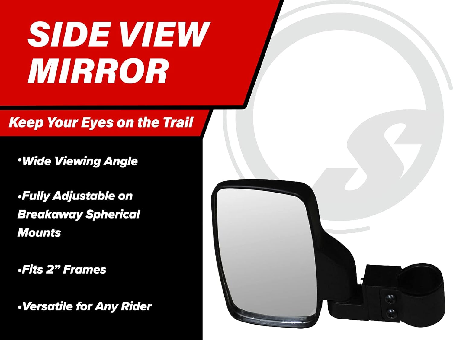 Left and Right Convex Mirrors for 2'' Round Roll Cages L9504