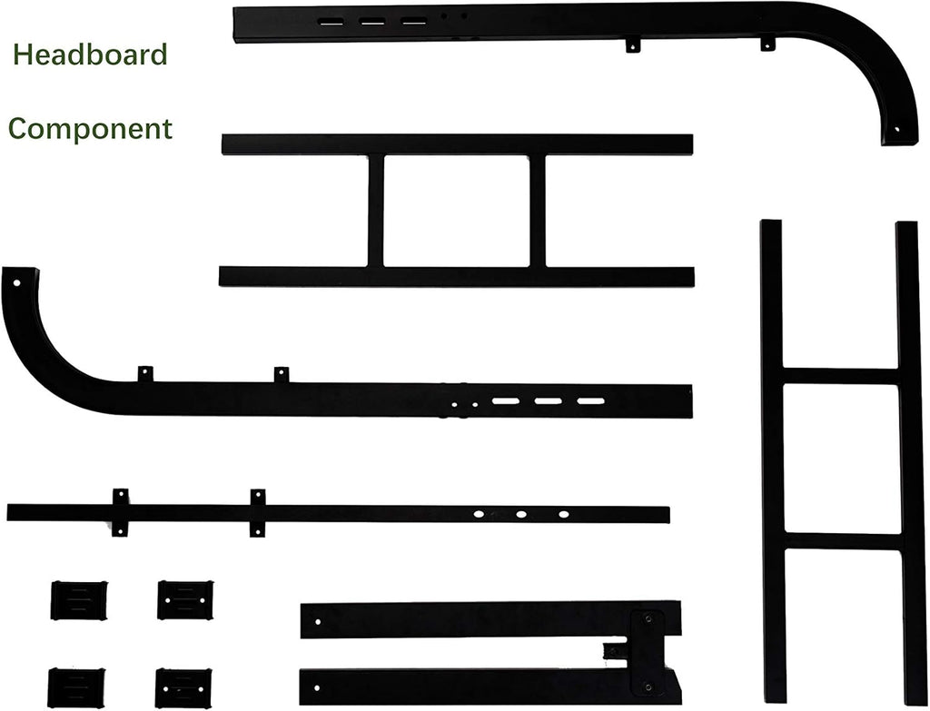 Black Metal California King Headboard L287715