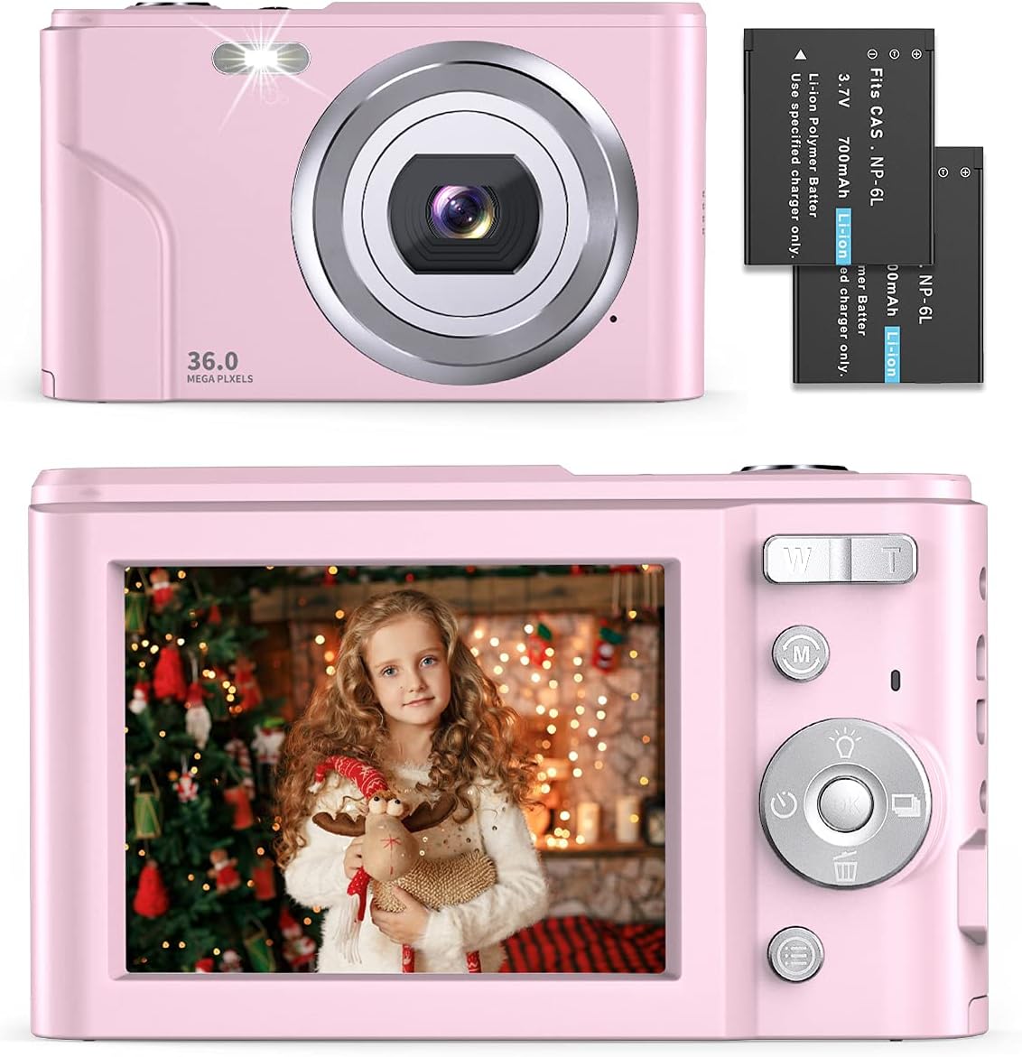 Black 36.0 Mega Pixels 16X Digital Zoom Compact Camera, Pack of 2 E654