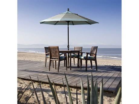 Bronze Aluminum Pole Patio Umbrella with Push Button Tilt Crank Lift S3257