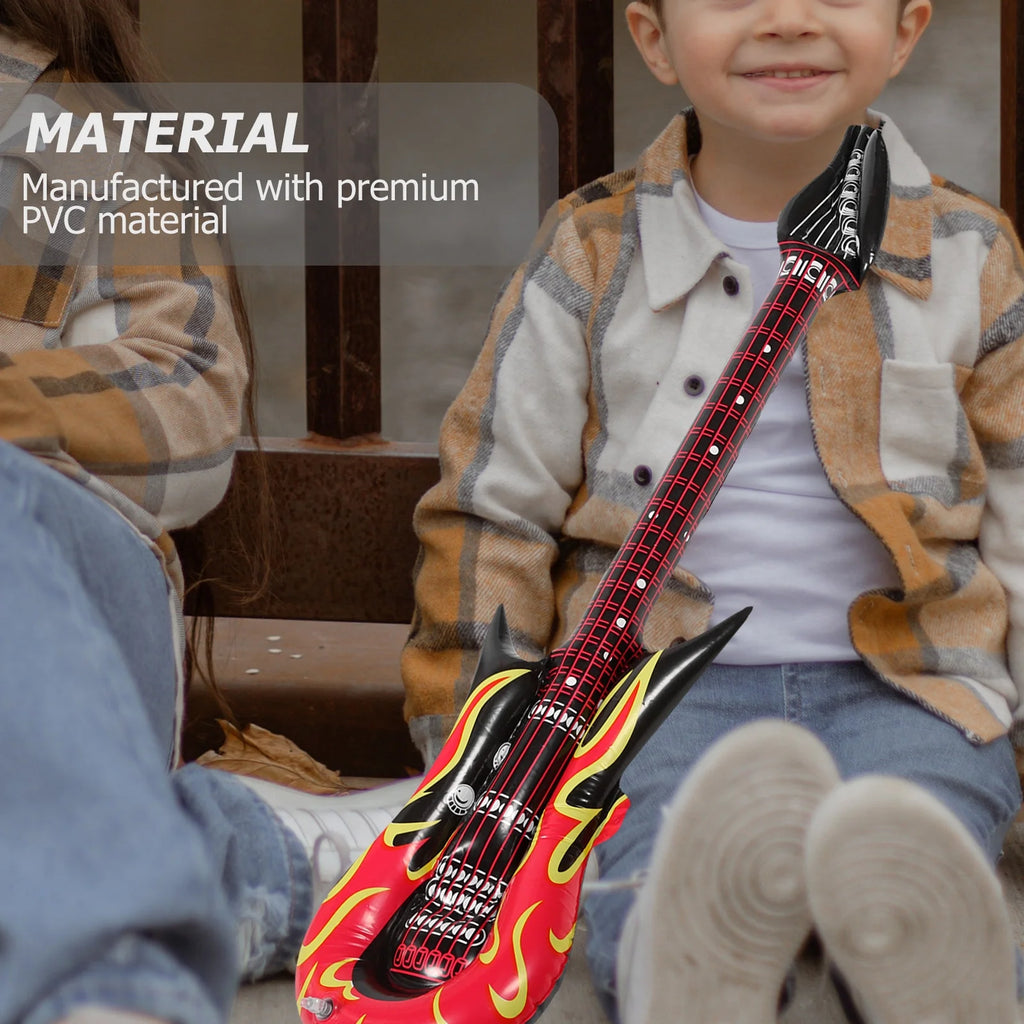 4Pcs Portable Inflatable Toy Guitars U70298