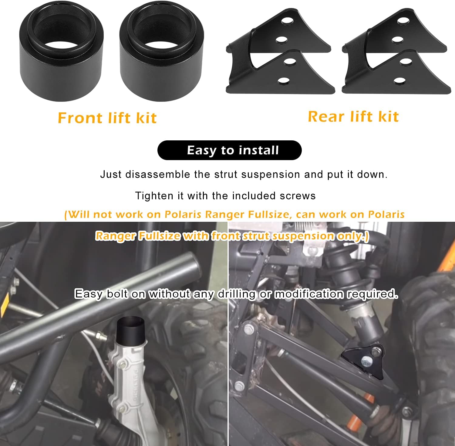 2.5'' Lift Kit UTV Front and Rear Suspension Pack of 2 I2591