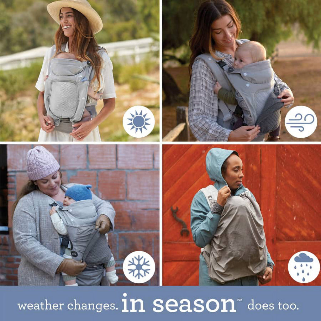 Gray 4-Position Ergonomic Baby Carrier H895088