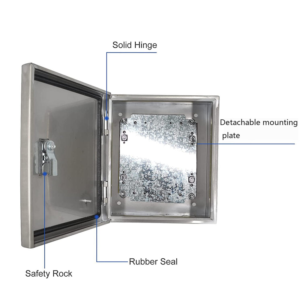 IP64 Waterproof Metal Junction Box with Lock, Pack of 2 Q6493